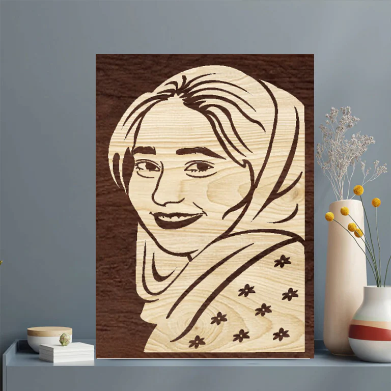 3D Wooden Portrait (Single Person) - Image 3