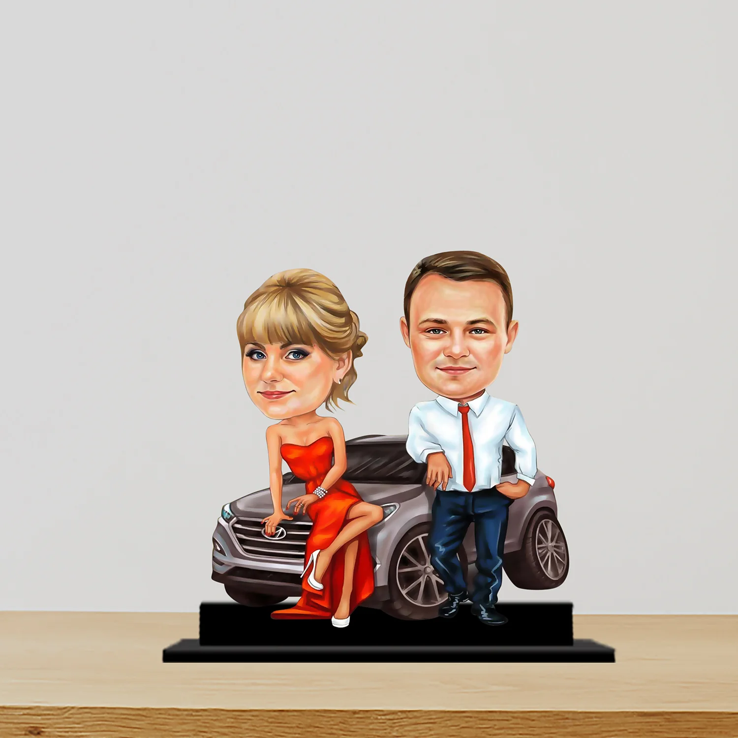 Achiever Couple Caricature