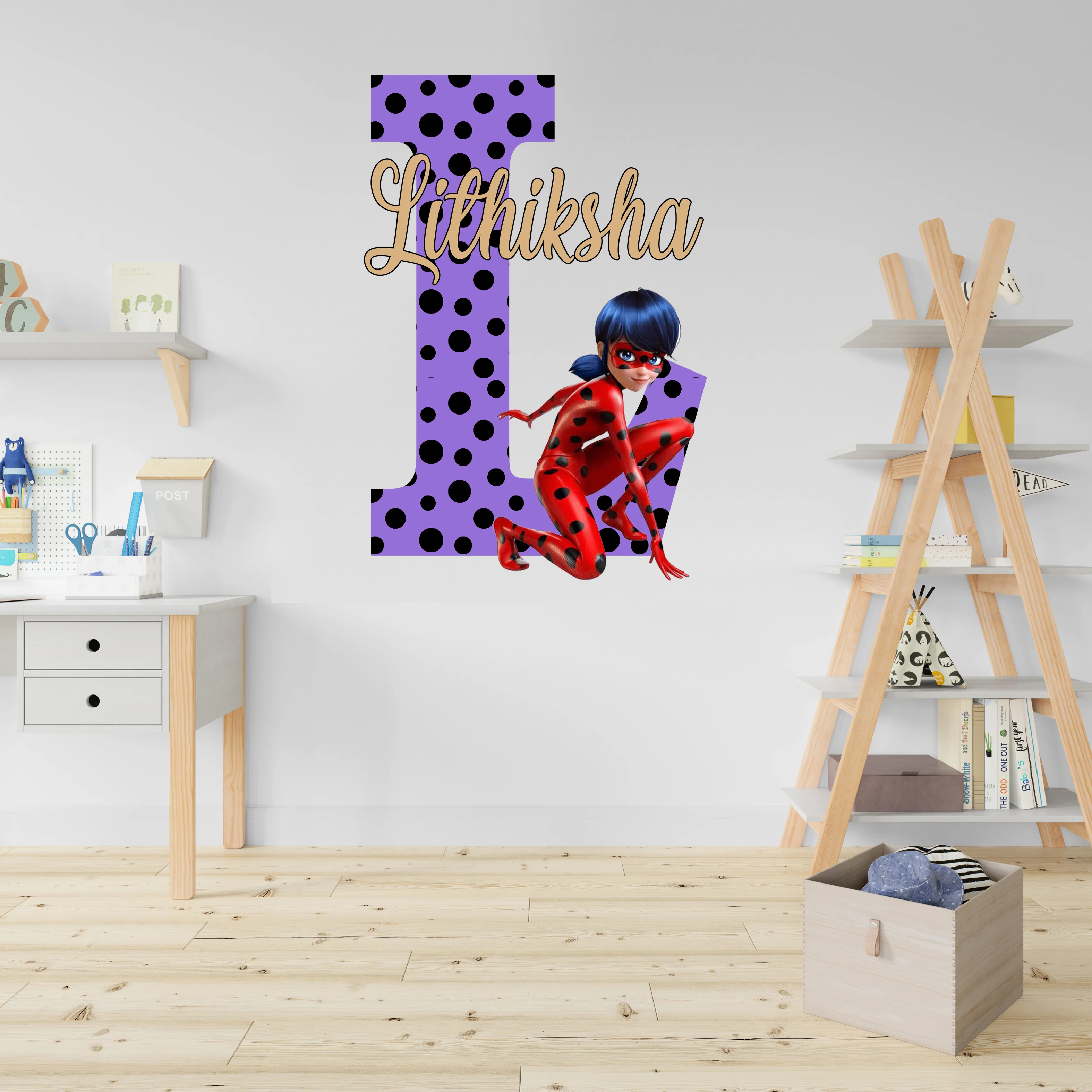 Miraculous Ladybug Theme Name Plate
