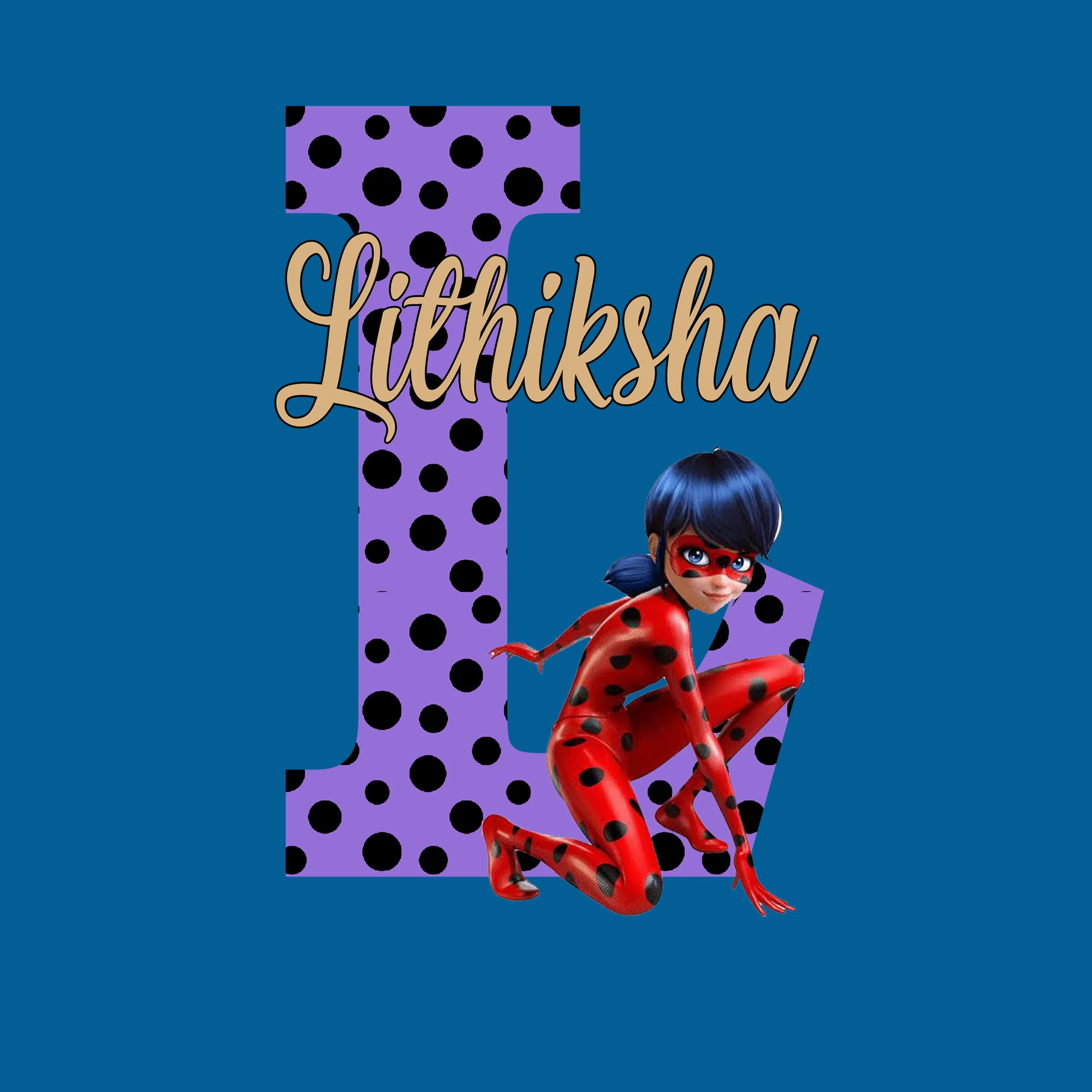 Miraculous Ladybug Theme Name Plate - Image 2