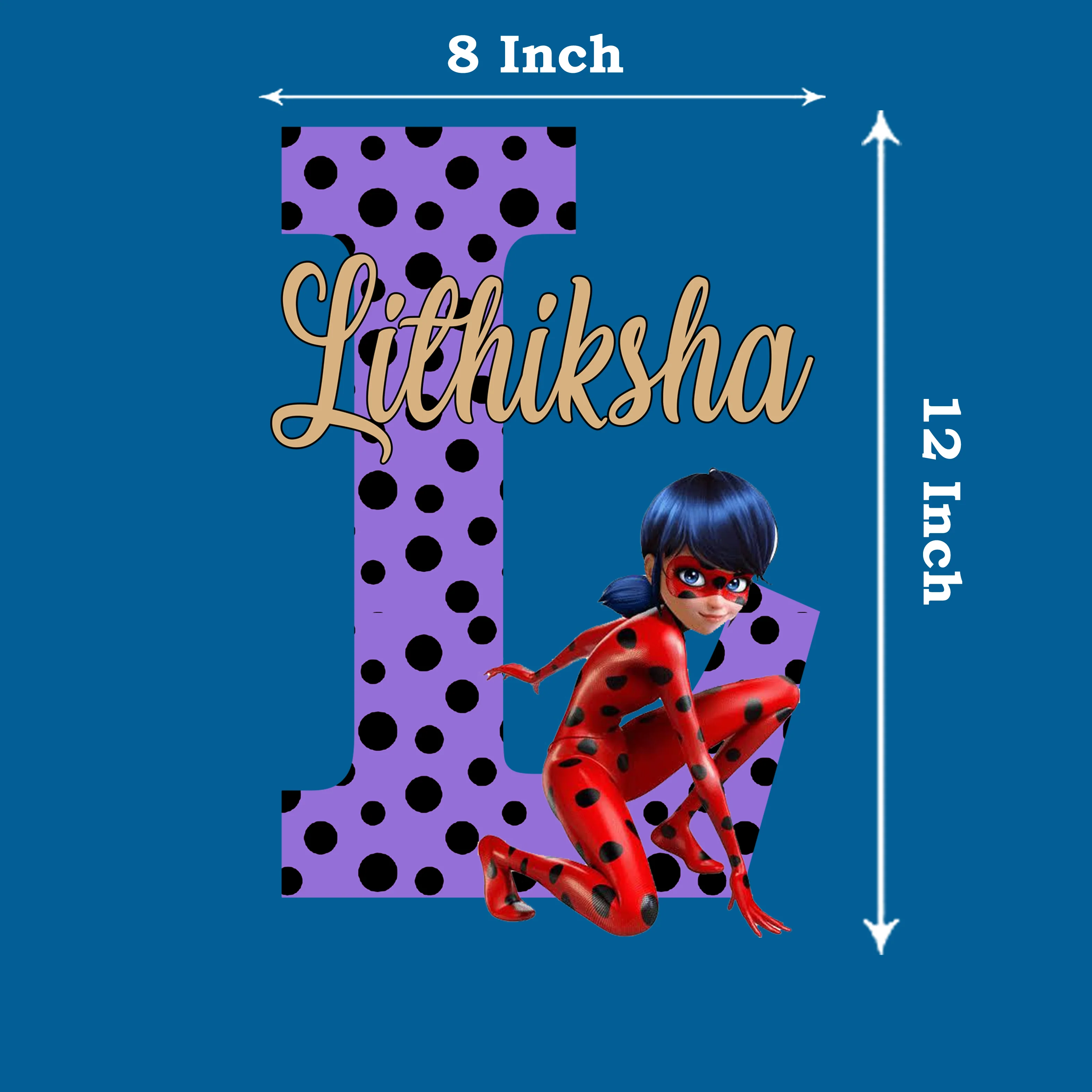 Miraculous Ladybug Theme Name Plate - Image 3