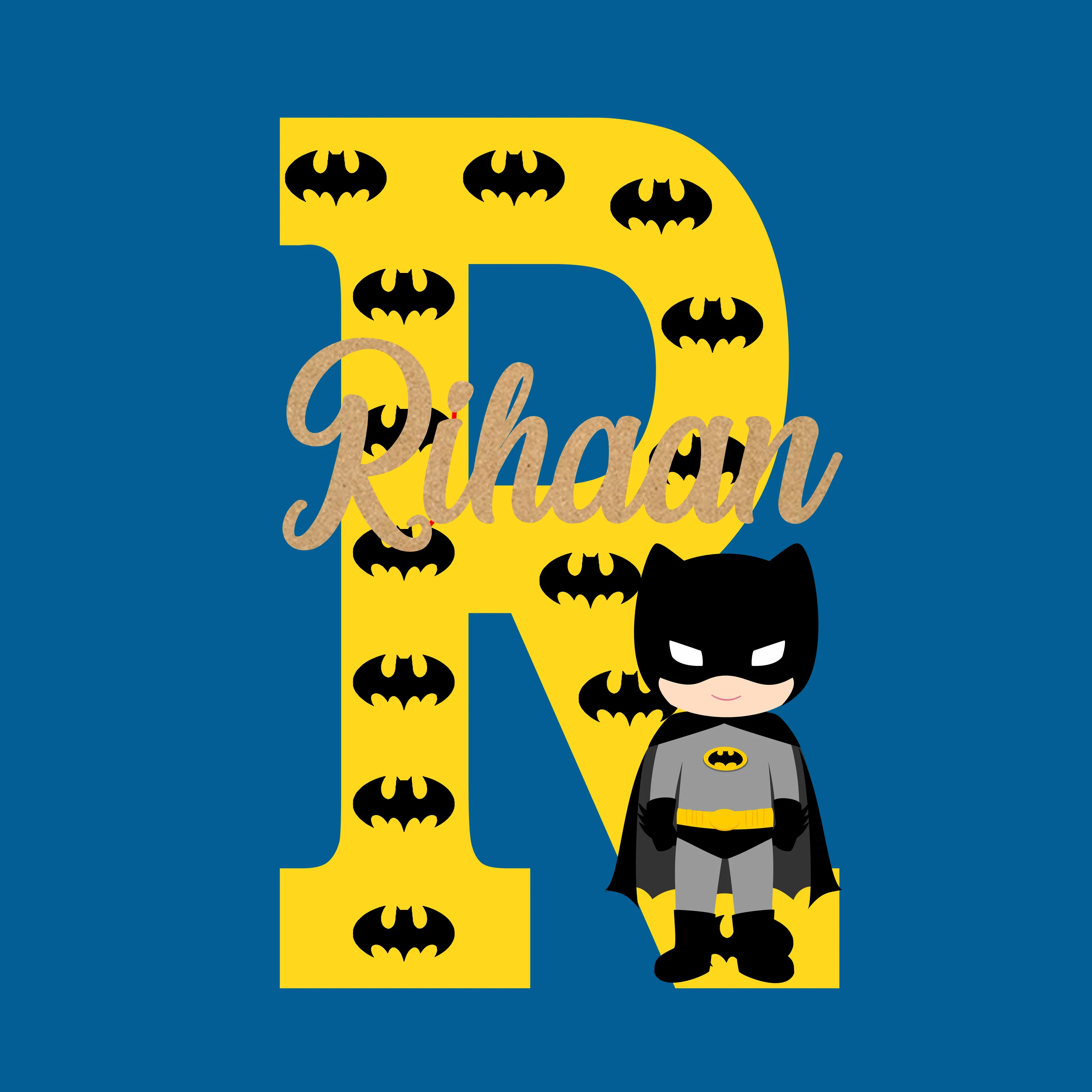 Batman Theme Name Plate - Image 3