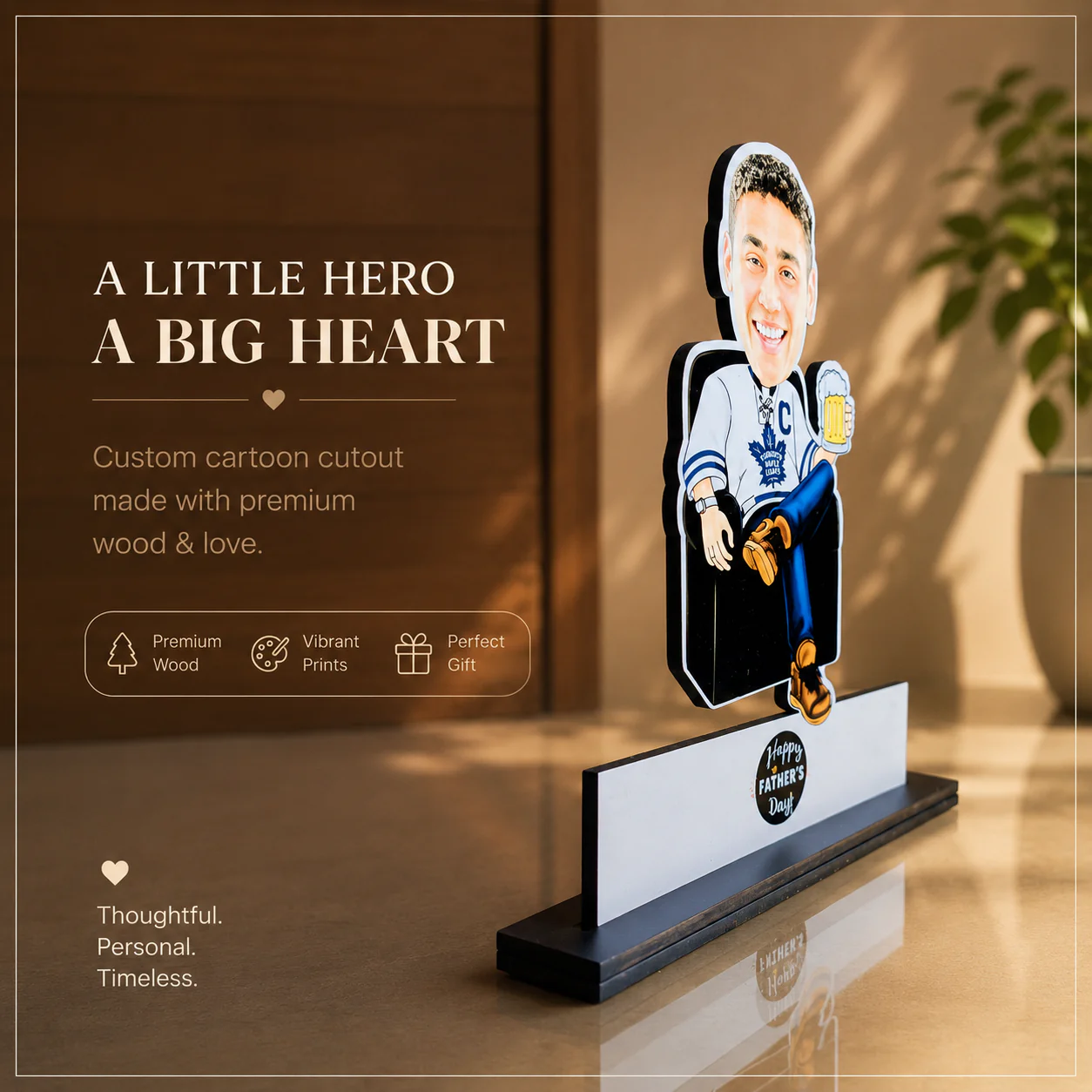 “World Best Dad” Cartoon Cutout - Image 3