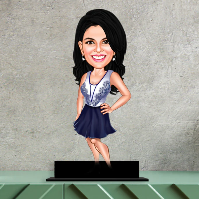 Personalsied Female Caricature