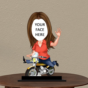 Biker Girl Caricature - Image 2