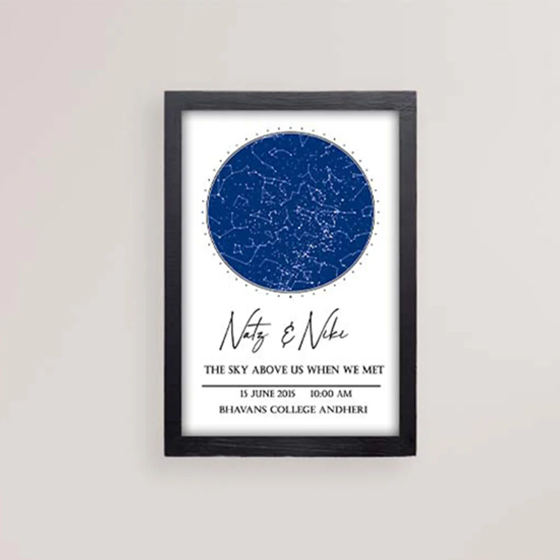 Star Map Photo Frame