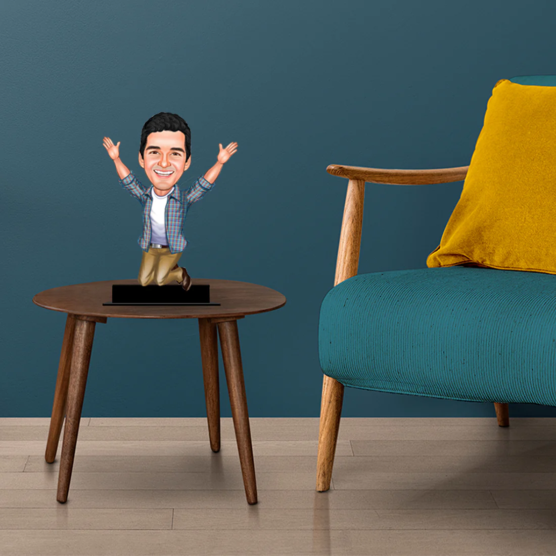 Personalized Wooden Caricature For Boys - Image 3