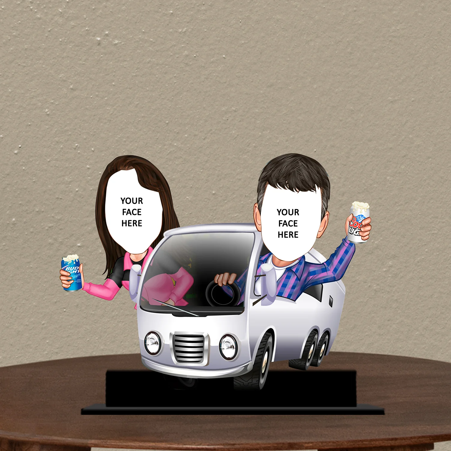 Traveller Couple Caricature - Image 2