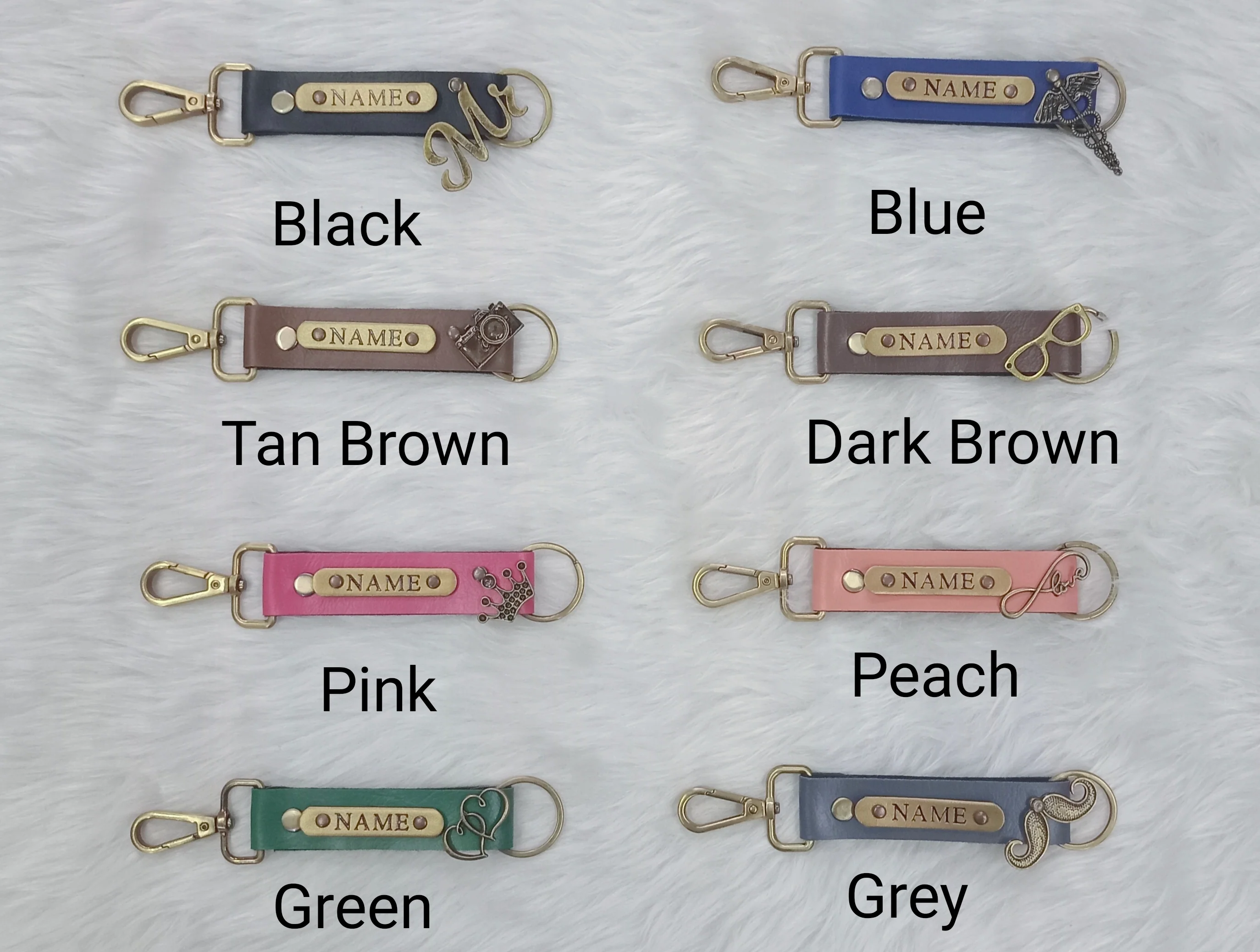 Customised Name PU Keychain - Image 10