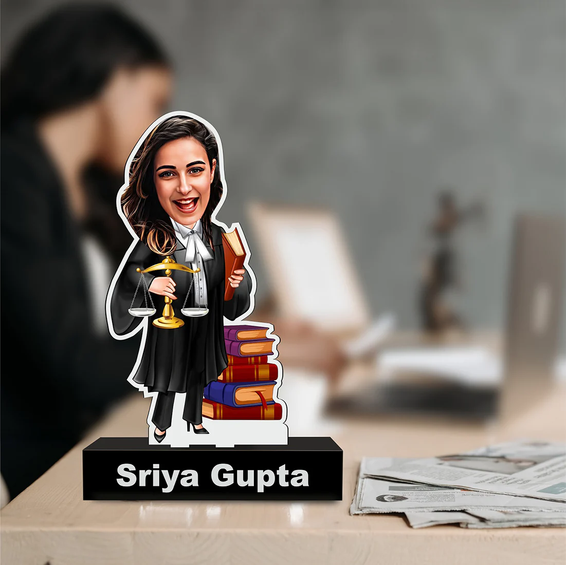 Lawyer Caricature Female - Image 2