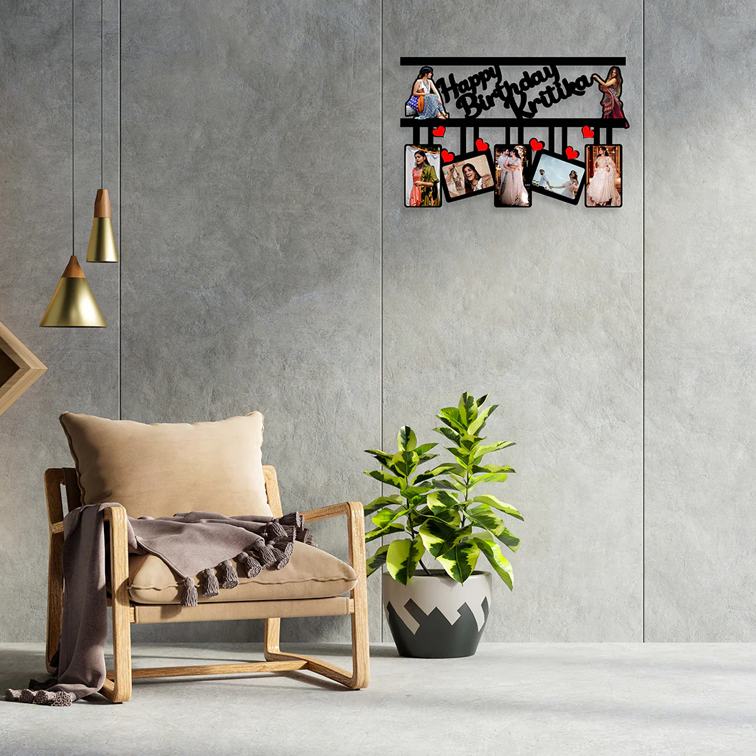 Happy Birthday MDF Cutout Frame - Image 2