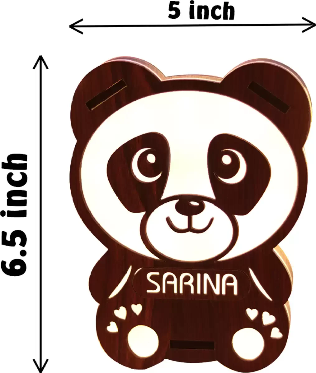 Mini Panda Lamp With Customised Name - Image 3