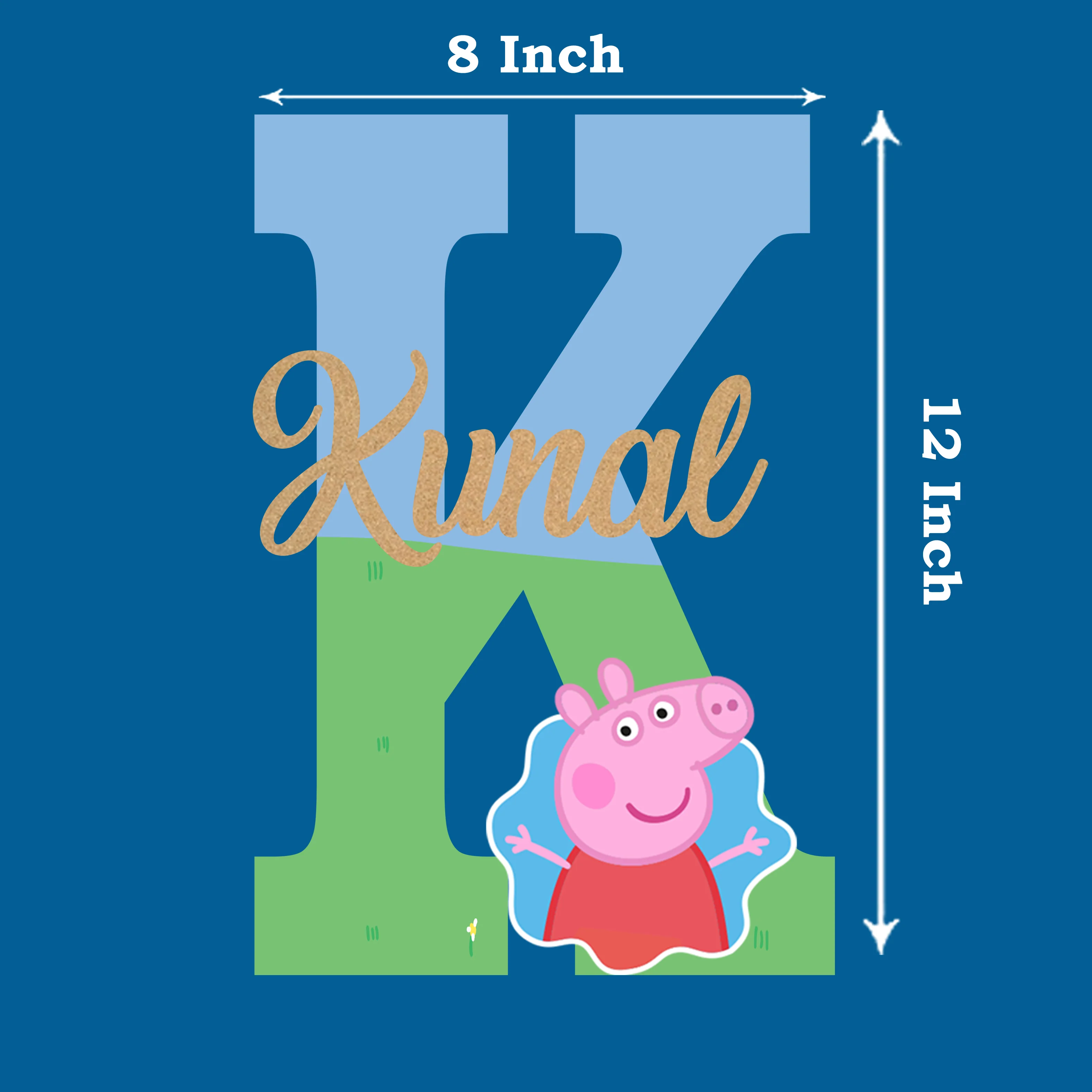 Peppa Pig Theme Name Plate - Image 2