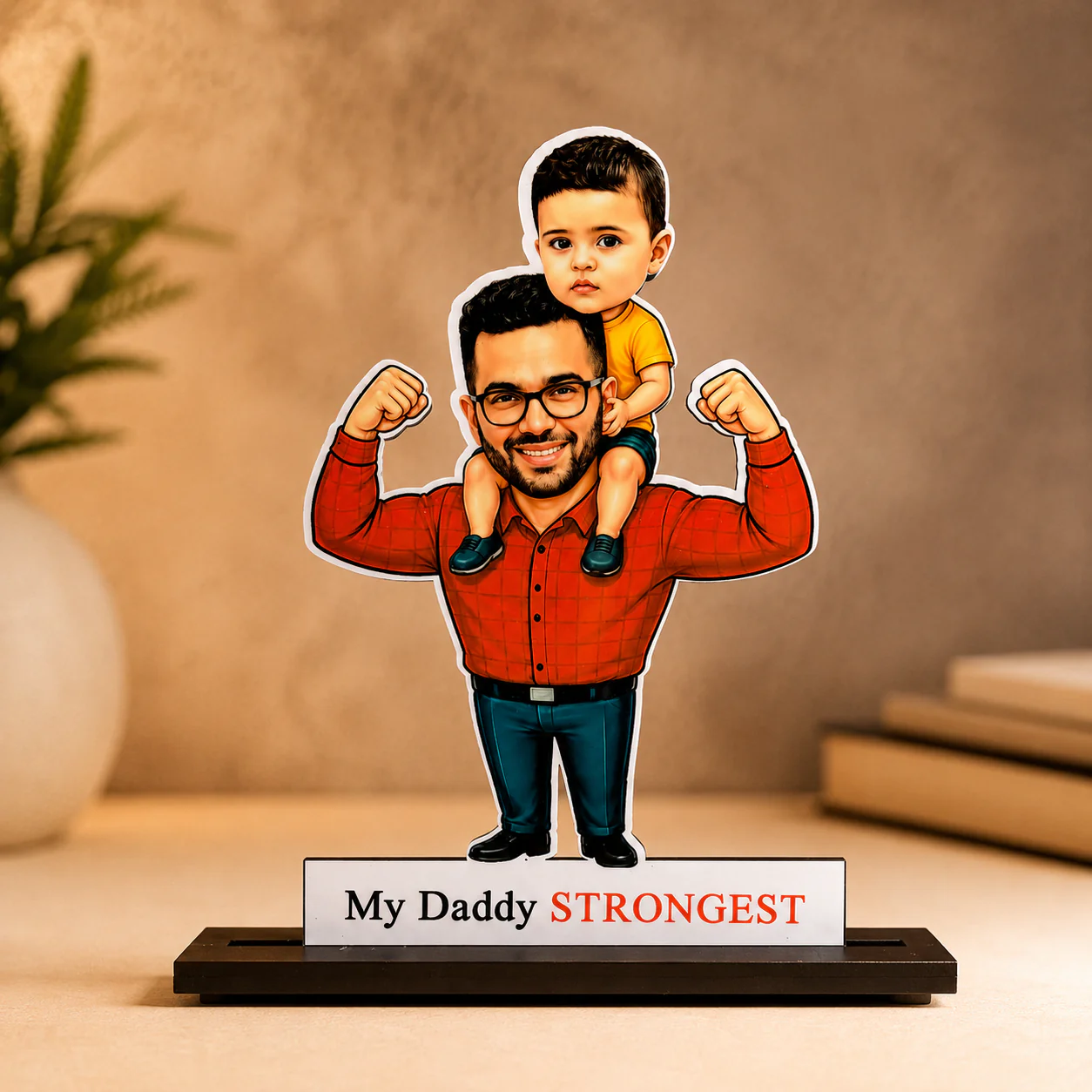 “My Daddy Strongest” Cartoon Cutout