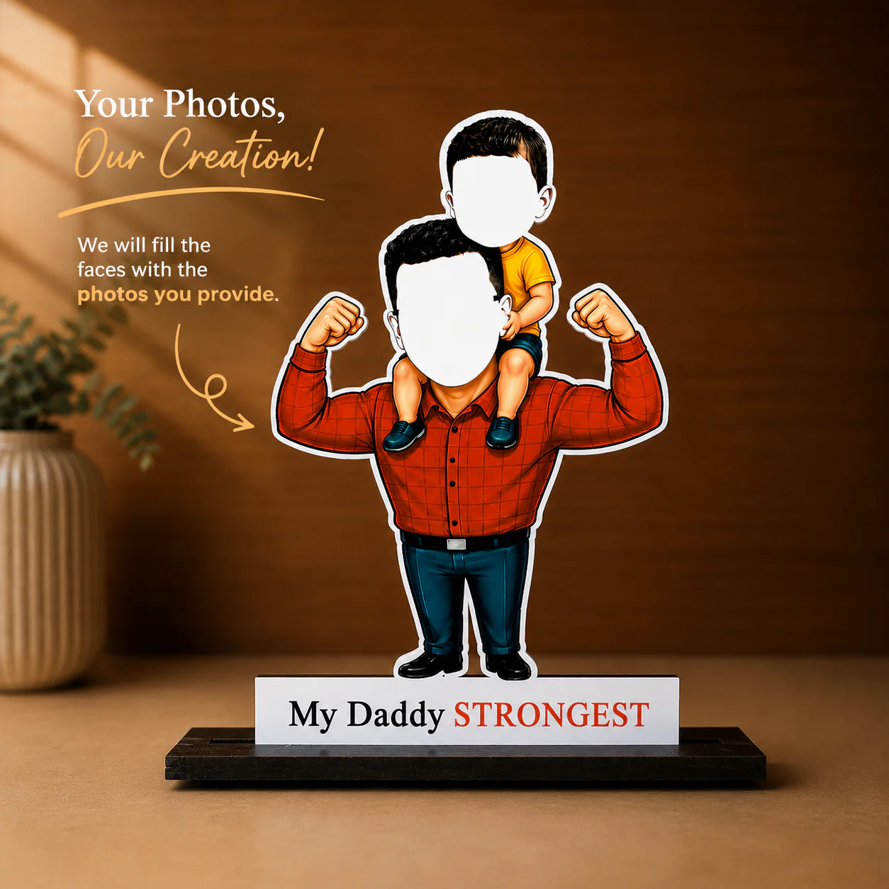 “My Daddy Strongest” Cartoon Cutout - Image 2