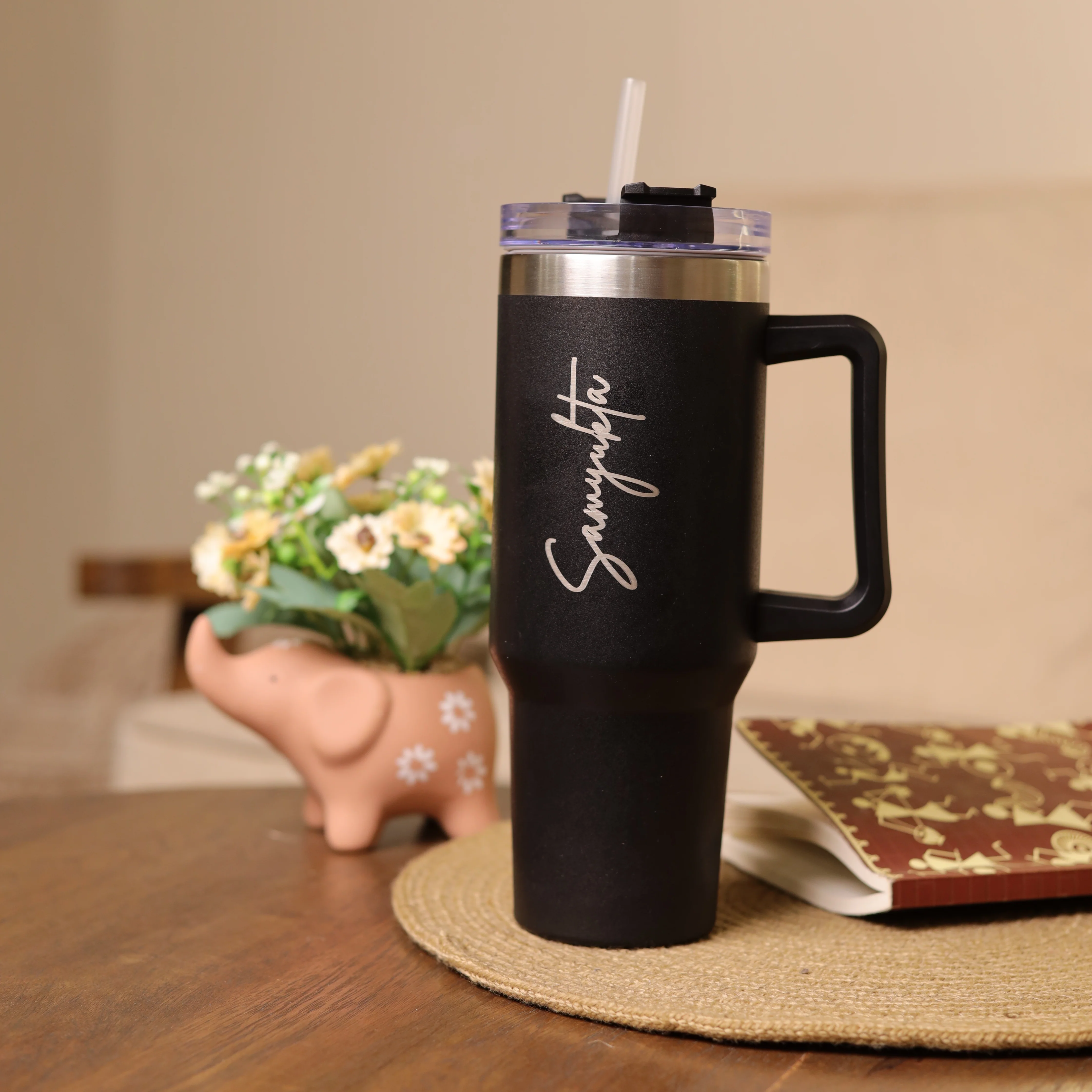 Personalized Coffee Tumbler Large Insulated Travel Mug 1200ml WIth name COD NOT AVAILABLE
