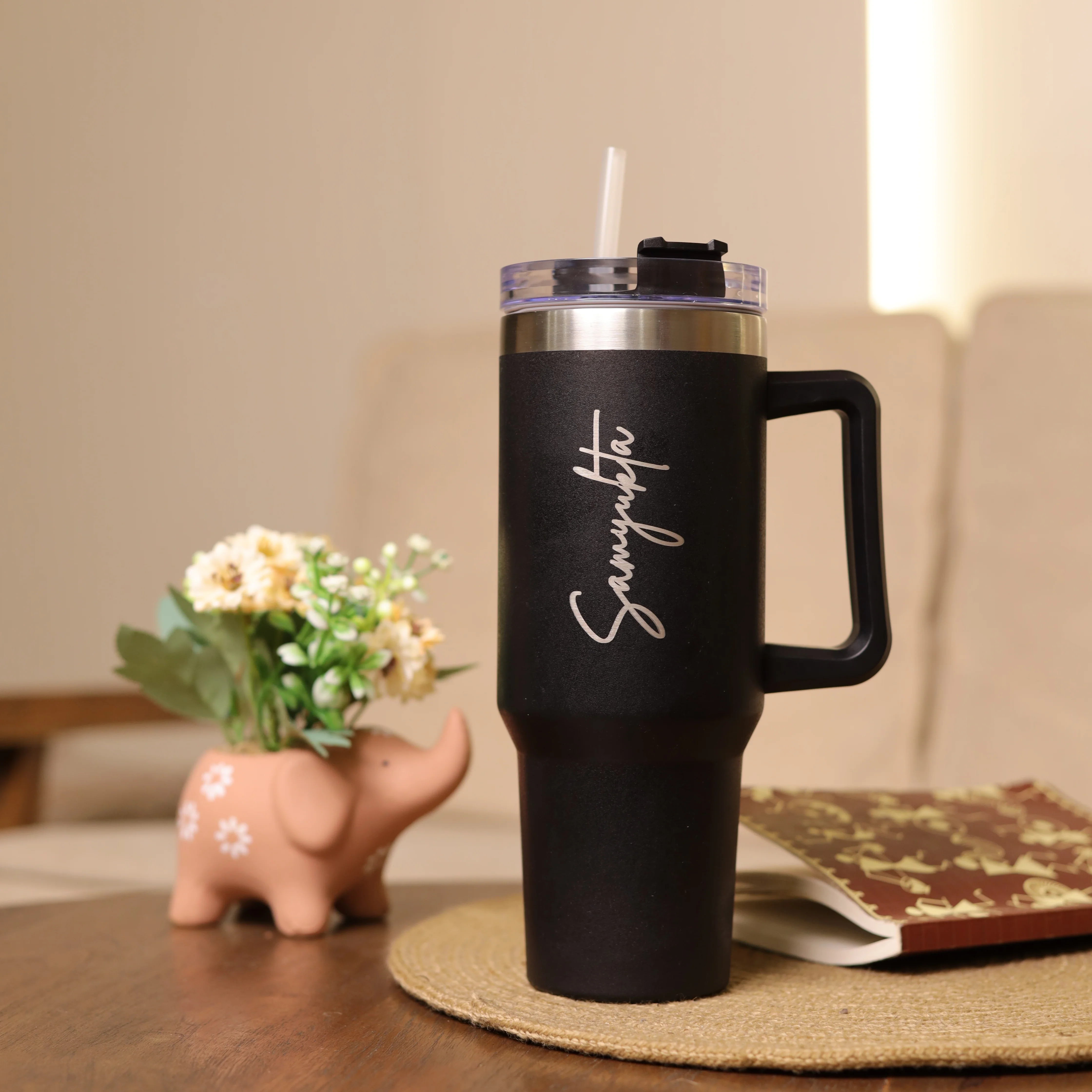 Personalized Coffee Tumbler Large Insulated Travel Mug 1200ml WIth name COD NOT AVAILABLE - Image 3