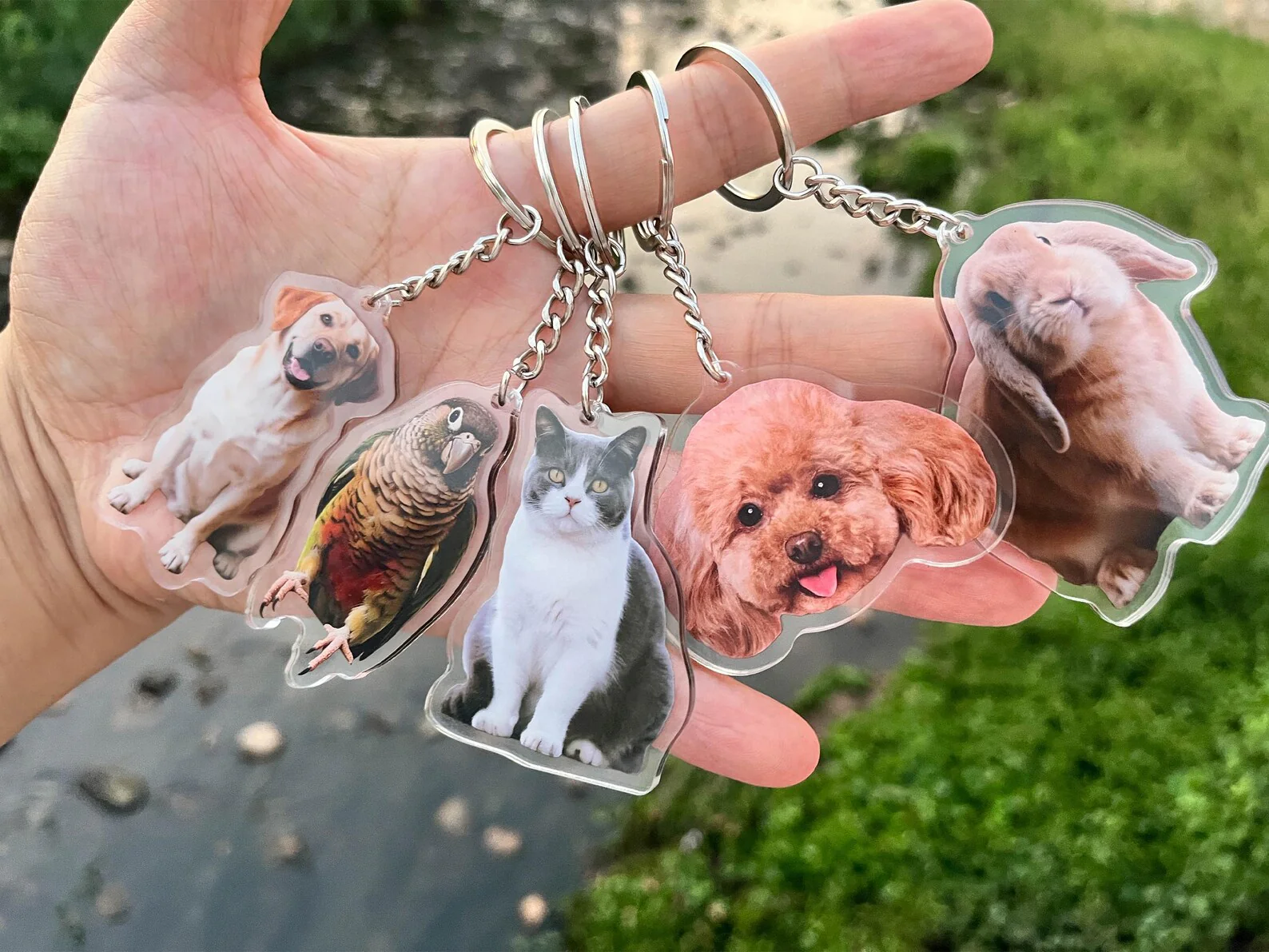 Personalised Pet Photo Acrylic Keychain