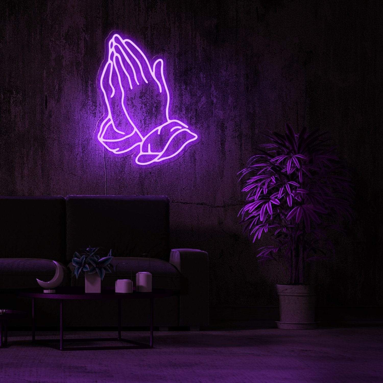 PRAYING HAND Neon Sign - Image 5