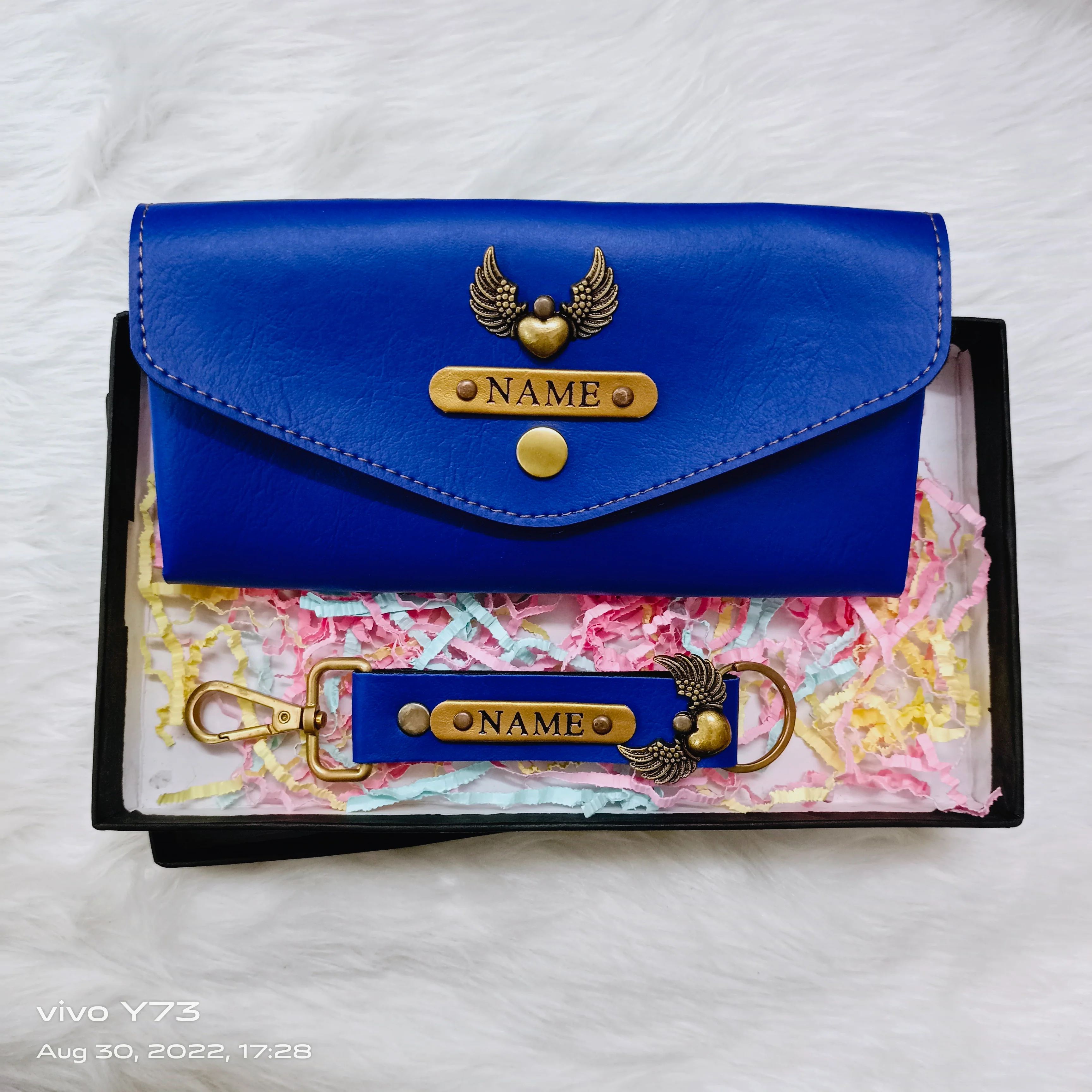 Set of Customised Name Ladies Wallet and Name Keychain - Image 7