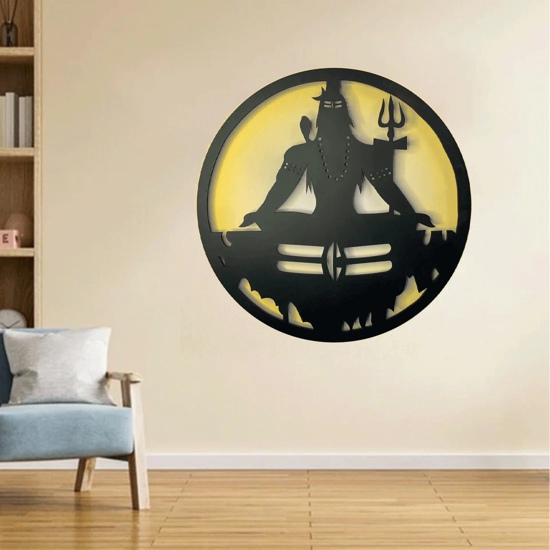 Shiv Ji Led Light For Wall Decor - Image 3