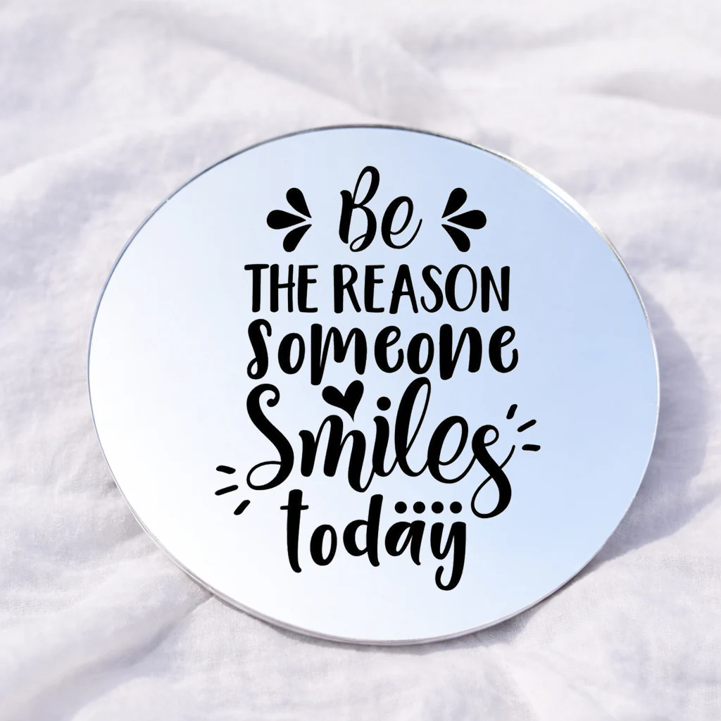 Spread Happiness Affirmation Mirror