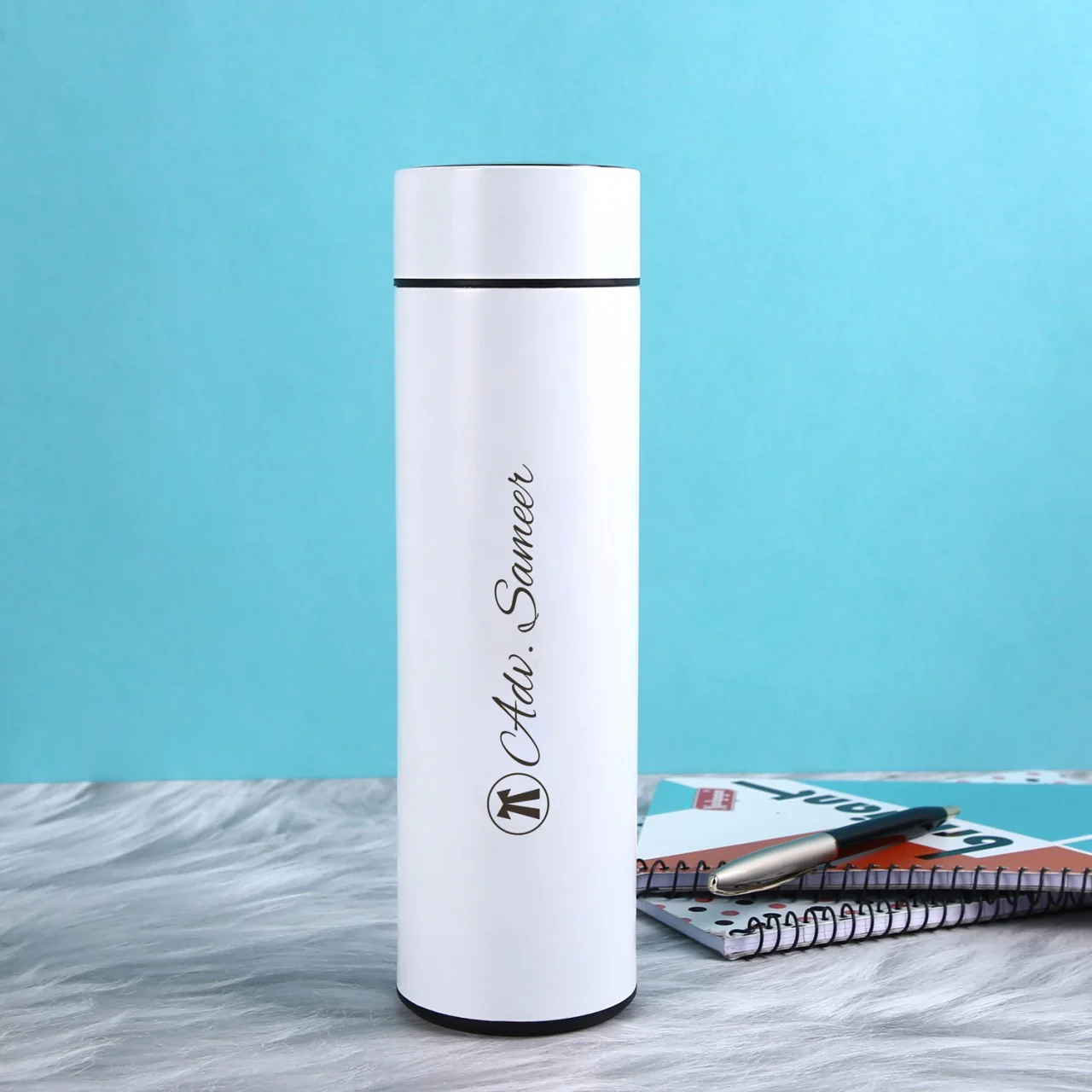 White Temprature Bottle Personlaised - Image 3